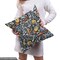 Ambesonne Ski Pattern Fabric by the Yard, Colorful Jumble Doodle Illustration of Winter Sports Items Repetitive Design, Decorative Fabric for Upholstery and Home Accents, Multicolor